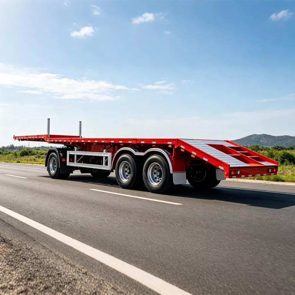 ပေါ့ပါးသော Low-Deck Flatbed Semi-Trailer