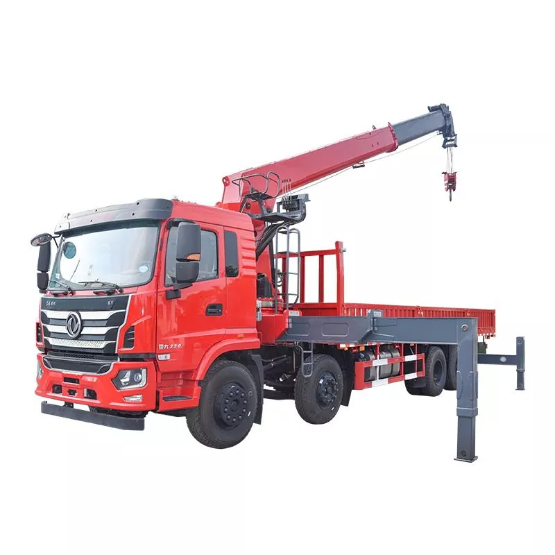 Straight-Beam Truck-Mounted Crane Semi-Trailer